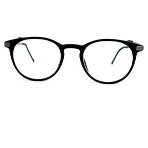 Alfa Eyeglasses Frames 3d LAb Eyeglasses Frames Black‎ ROund full rim 20804